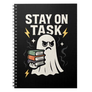 Focus Ghost - Halloween Back to School Design" Notizblock