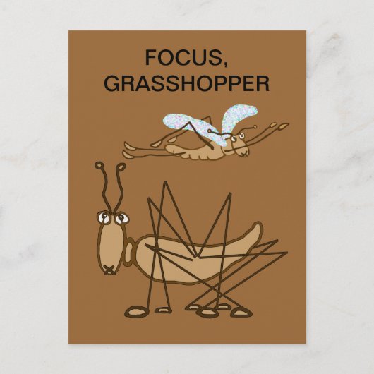 FOCUS GRASSHOPPER POSTKARTE (Vorderseite)