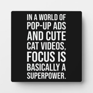 Focus ist eine Supermacht - Erfolgsfaktor Motivier Fotoplatte