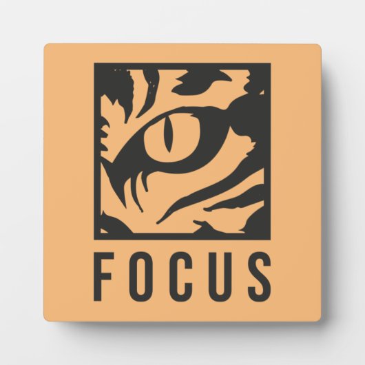 FOCUS - Lion, Success and Gym Motivierend Fotoplatte (Vorderseite)