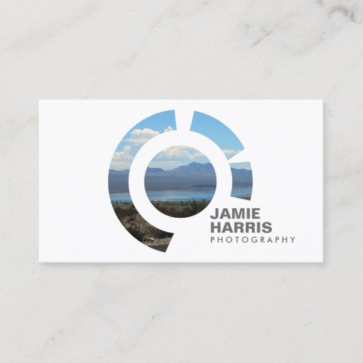 FOCUS LOGO I for FOTOGRAFIER Business Card Visitenkarte (Vorderseite)