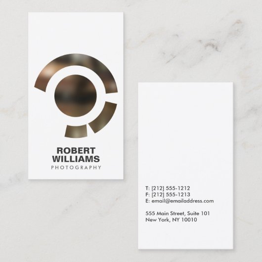 FOCUS LOGO IV für die FOTOGRAFISCHE Visitenkarte (Vorne/Hinten)