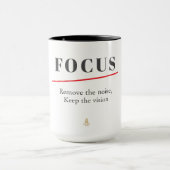 FOCUS Minimalist Motivational — Clean Mode Tasse (Zentrum)