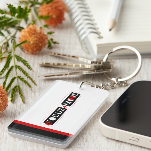 Focus Mode Acrylic Keychain Schlüsselanhänger (Vorderseite rechts)