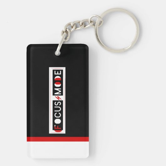 Focus Mode Acrylic Keychain Schlüsselanhänger (Rückseite)