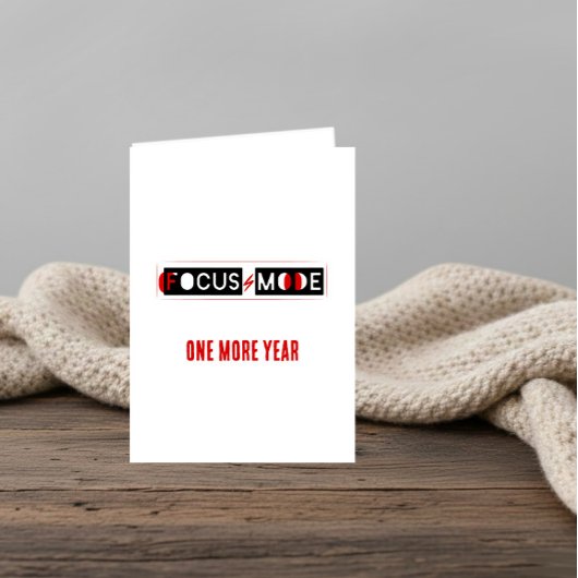 FOCUS MODE Birthday Karte