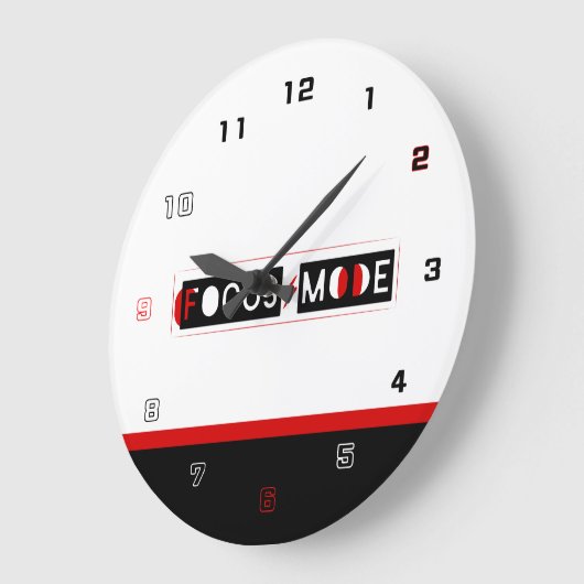 Focus Mode Große Wanduhr (Winkel)