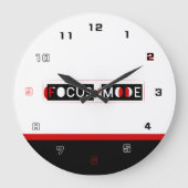 Focus Mode Große Wanduhr (Vorderseite)