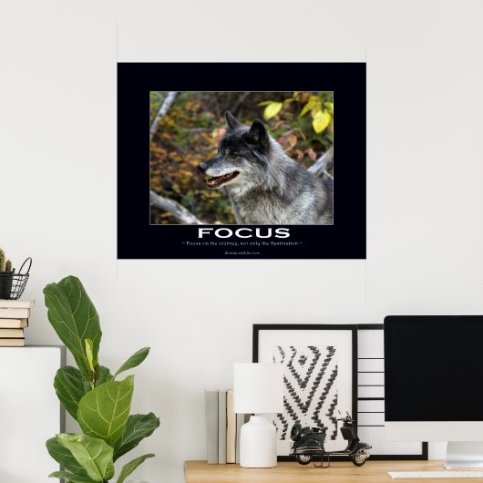 FOCUS Motivierend Poster (Heimbüro)