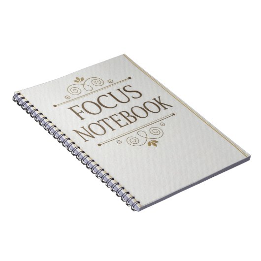 Focus Notebook - Elegantes Serif-Design Notizblock (Rechte Seite)
