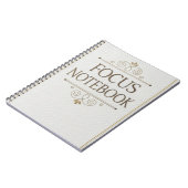 Focus Notebook - Elegantes Serif-Design Notizblock (Linke Seite)