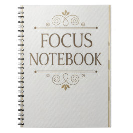 Focus Notebook - Elegantes Serif-Design Notizblock