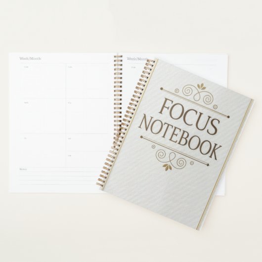 Focus Notebook - Elegantes Serif-Design Planer (Anzeige)