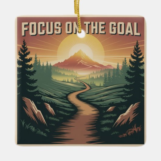 Focus On The Goal Keramikornament (Vorderseite)