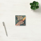 Focus On The Step In Front Of You Post-it Klebezettel (Büro)
