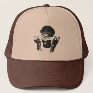FOCUS" Urban Streetwear Grafik-T-Shirt Truckerkappe
