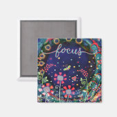 Focus Wildblumen Dragonfly Hübsch Trendy Magnet (Vorderseite/Rückseite)