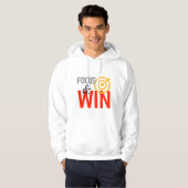 Focus & Win Hoodie – Motivational Success Mindset  (Vorne ganz)
