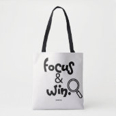 Focus & Win. Tasche (Vorderseite)