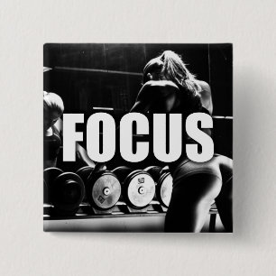 FOCUS - Workout für Frauen Motivierend Button