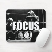 FOCUS - Workout für Frauen Motivierend Mousepad (Mit Mouse)
