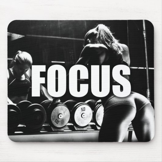 FOCUS - Workout für Frauen Motivierend Mousepad (Vorne)