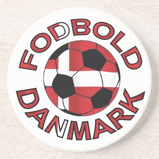 Fodbold Danmark Fußball Dänemark Untersetzer (Vorne)