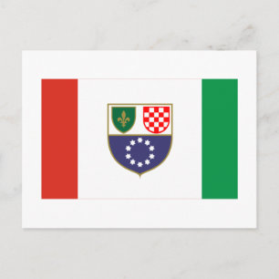 Föderation der Flagge von Bosnien und Herzegowina Postkarte