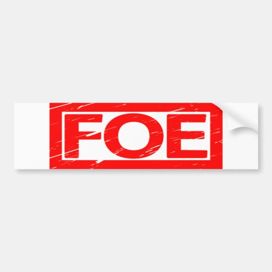 Foe Briefmarke Autoaufkleber (Vorne)
