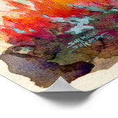 FOENIX BIRD von SHARON SHARPE Poster (Ecke)