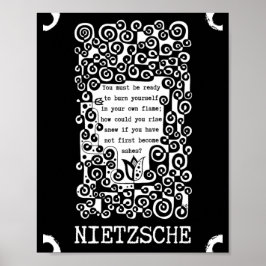 FOENIX inspirierendes Zitat von Nietzsche Poster