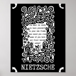 FOENIX inspirierendes Zitat von Nietzsche Poster