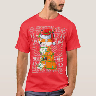 Foes Animal Lover Weihnachtsmannmütze Ugly for Chr T-Shirt