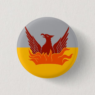 Fog and Gold City of San Francisco Flag Button