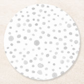 Fog Confetti Aquarell Dots Paper Untersetzer (Vorderseite)
