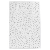 Fog Confetti Wasserfarbe Dots Geschenktasche Mittlere Geschenktüte (Vorderseite)