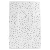 Fog Confetti Wasserfarbe Dots Geschenktasche Mittlere Geschenktüte (Rückseite)