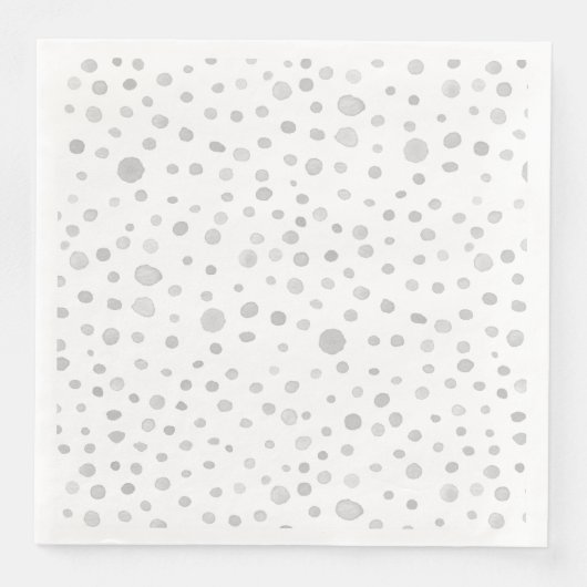 Fog Confetti Wasserfarbe Dots Papier Napkin Serviette (Vorderseite)