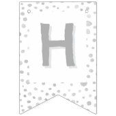 Fog Confetti Wasserfarben Dots Jagdflagge Wimpelkette (Zweite Fahne)