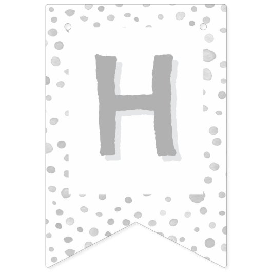 Fog Confetti Wasserfarben Dots Jagdflagge Wimpelkette (Zweite Fahne)