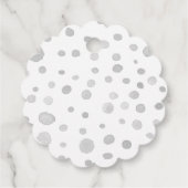 Fog Confetti Wasserfarben Punkte Liebesmarken Geschenkanhänger (Rückseite)