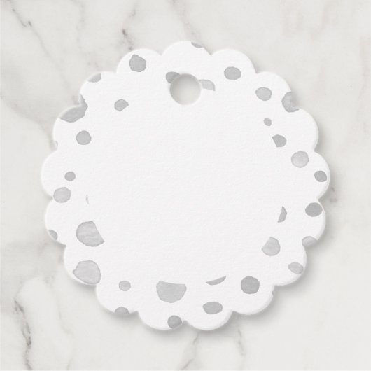 Fog Confetti Wasserfarben Punkte Liebesmarken Geschenkanhänger (Vorderseite)