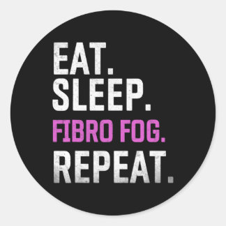 Fog Day Lupus Awareness Fibromyalgie essen Schlaff Runder Aufkleber
