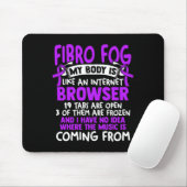 Fog - Fibro Survivor Fun Fibromyalgie Bewusstsein Mousepad (Mit Mouse)
