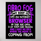 Fog - Fibro Survivor Fun Fibromyalgie Bewusstsein Poster (Vorne)