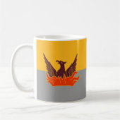 Fog & Gold Flag Vieles - Gold Top & Fog Top Kaffeetasse (Links)