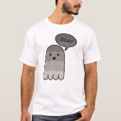 Fog Gray Boo Ghost T-Shirt (Vorderseite)