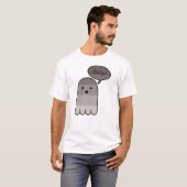 Fog Gray Boo Ghost T-Shirt (Vorne ganz)
