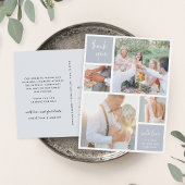 Fog Gray Collage | Hochzeitsszenario Foto Vielen D Postkarte