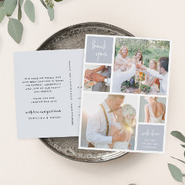 Fog Gray Collage | Hochzeitsszenario Foto Vielen D Postkarte